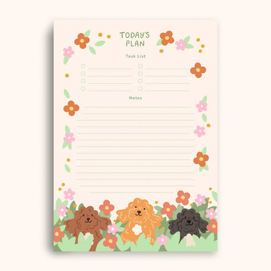 Dog Daily Planner Notepad