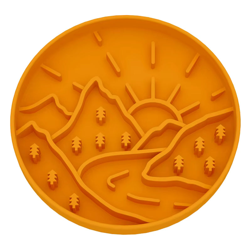 Mountain Range Slow Feeder/Enrichment Bowl