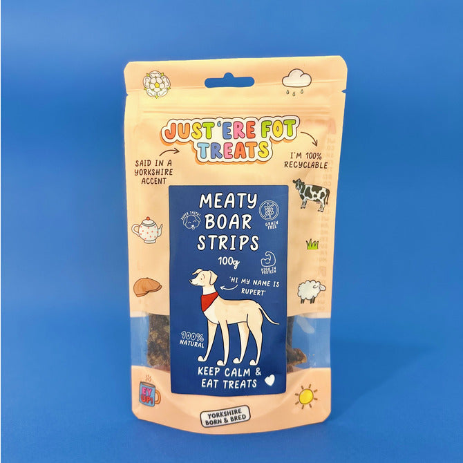 Meaty Boar Strips 100g