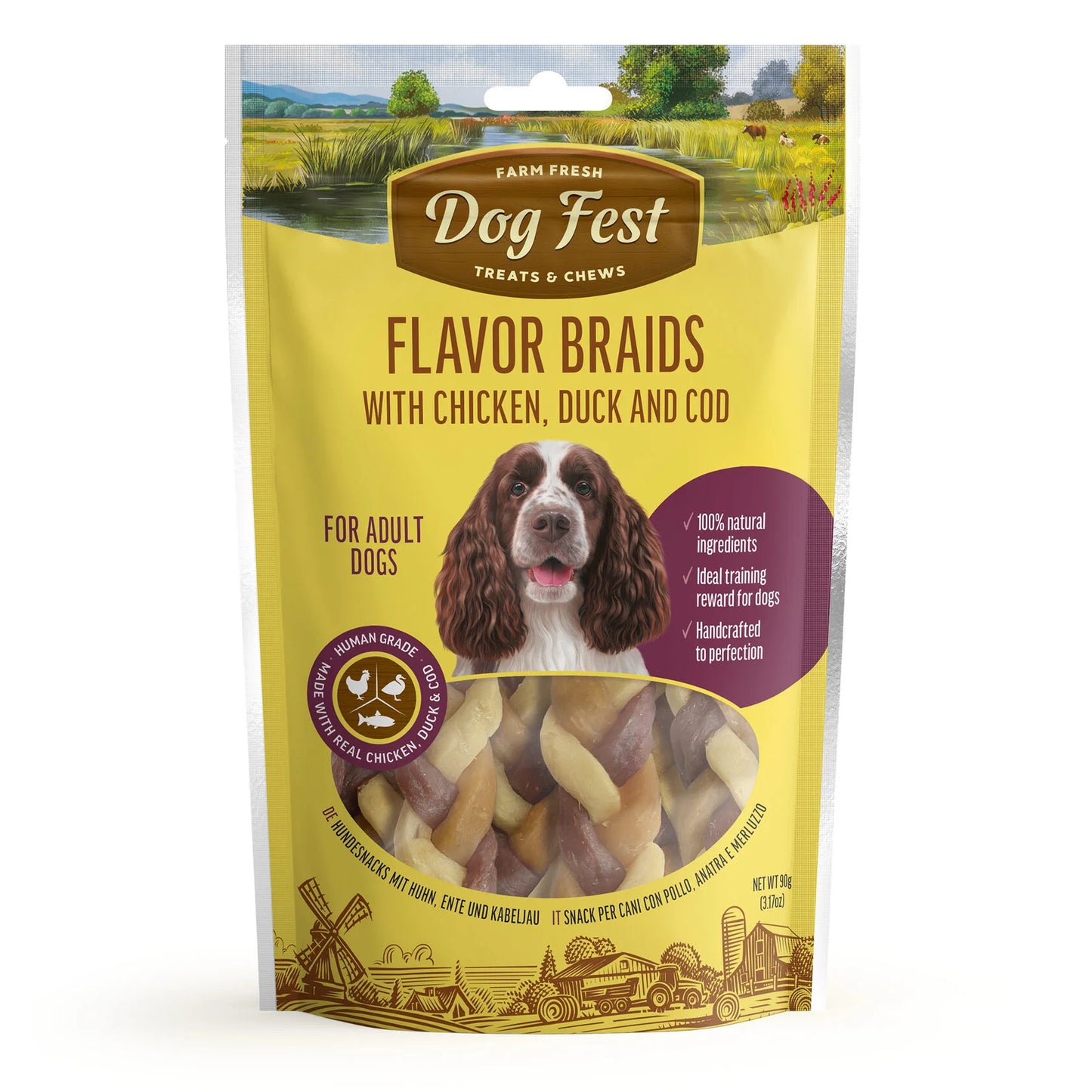 Flavour Braids with Chicken Duck and Cod