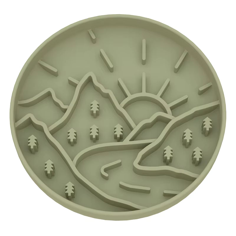 Mountain Range Slow Feeder/Enrichment Bowl