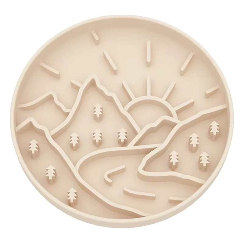 Mountain Range Slow Feeder/Enrichment Bowl