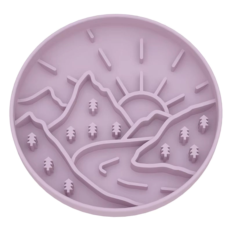 Mountain Range Slow Feeder/Enrichment Bowl