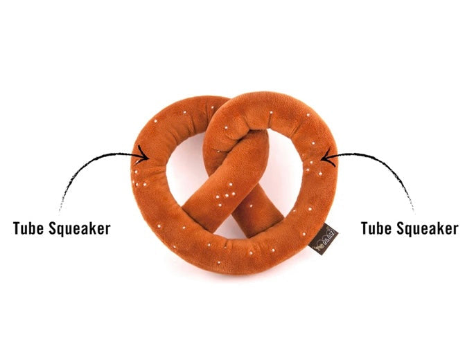 Pretzel Plush Dog Toy