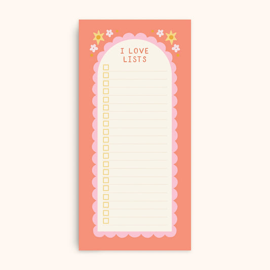 I Love Lists Notepad