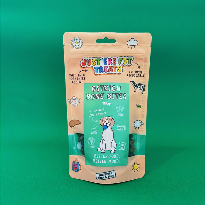 Ostrich Bone Bites 100g