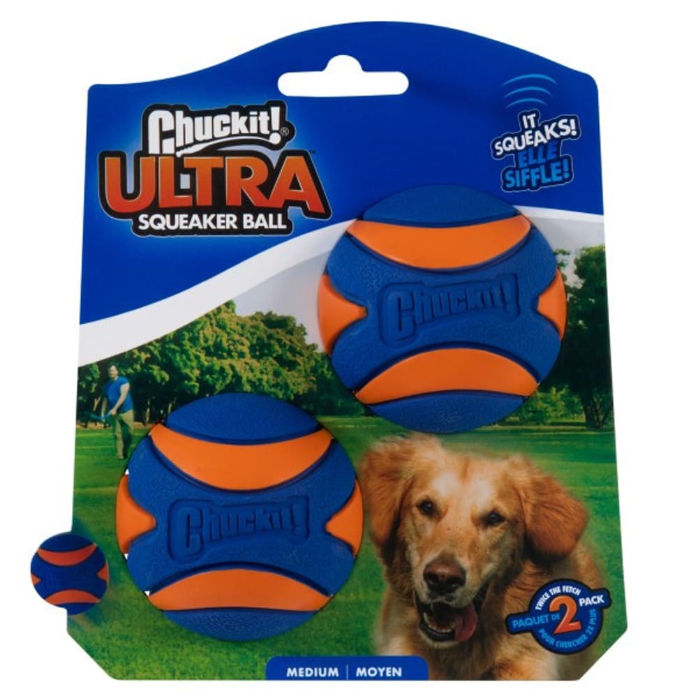 Ultra Squeaker Ball 2 Pack