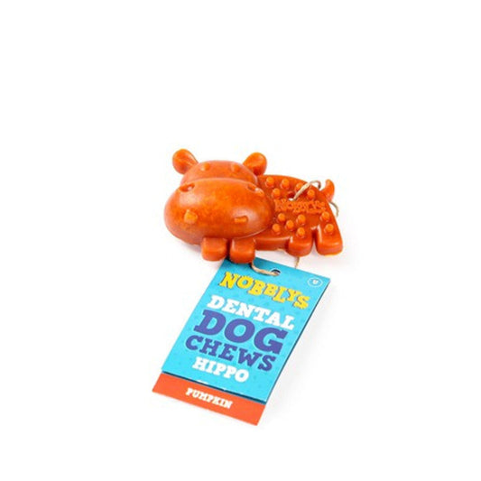 Pumpkin Hippo Dog Chew